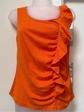 Orange Ruffle - Tank Top